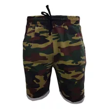 Short Bermuda De Algodon Militar (made In Peru)