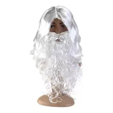 Winomo Santa Wig Christmas Disfraz De Peluca Y Barba De Hall