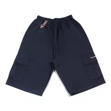 Bermuda Masculina Cargo Plus Size Elástico Xg G1 G2 G3