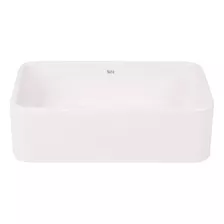 Bacha Lea Rectangular Roca 45x30 Blanco Apoyar