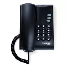 Telefone Fixo Intelbras Pleno Sem Chave Preto