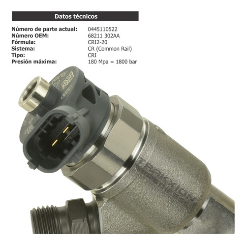 Inyector Diesel Para Dodge Ram 1500, 3.0 Eco Diesel, 13-21 Foto 7