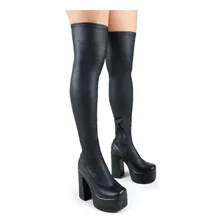 Botas Ariana De Dama Av23-422a Negro