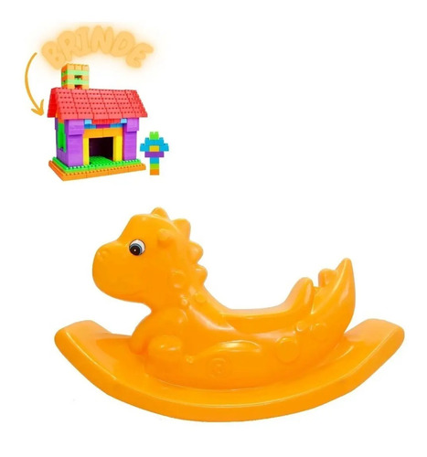 Balanço Infantil Dinossauro P/ Criança+50 Peças De Encaixe