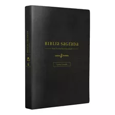 Bíblia Sagrada | Nvi | Leitura Perfeita | Letra Grande | Espaço Para Anotações | Capa Couro Soft Preta, De Nvi. Editora Thomas Nelson, Capa Mole Em Português