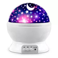 Proyector Luz Galaxia Velador Estrellas Led Usb Lampara !!! Color De La Estructura Blanco