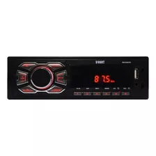 Radio Para Auto Svart Red T100 Con Usb Y Lector De Tarjeta Sd