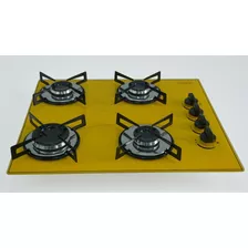 Fogão Cooktop Premium 4b Ultra Chama 151 Amarelo Chamalar