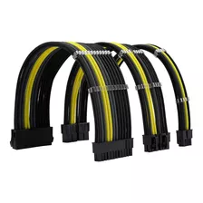 Kit Cables Mallados Atx Calidad Premiun 24 Pin Atx 4+4 6+2x2