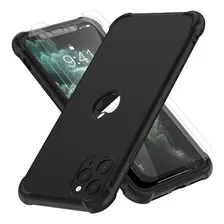 Funda Negra Para iPhone 11 Pro Con Protector De Pantalla