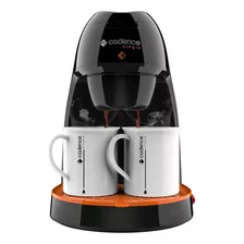 Cafeteira Cadence Single Contrast Caf218 Semi Automática Preta E Laranja De Filtro 220v