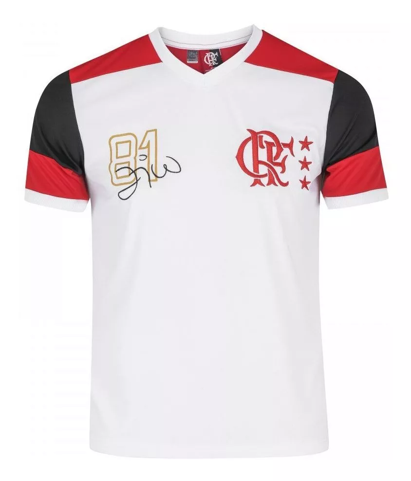 Camisa Flamengo Retrô Zico Licenciada Braziline Original