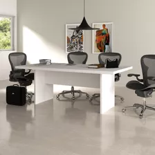 Mesa Reunião Me4119 Tecno Mobili Branco Dj