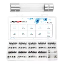 Chanzon Fusible De Tubo De Cartucho De Vidrio De 11 Valores