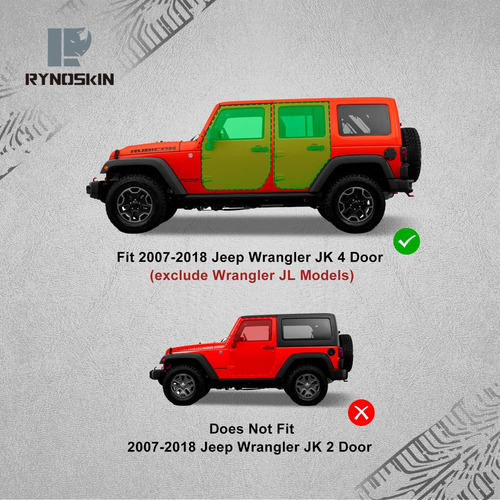 Estribos Compatibles Con Jeep Wrangler Jk 2007-2018 De 4 Pue Foto 2