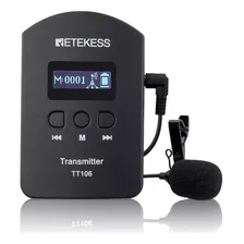 Retekess Tt106 - Transmisor De Guía Turístico Con Micróf.