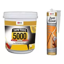 Massa Tapa Tudo 5000 Pote De 340g + Zero Trinca Fissura 420g