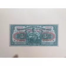 Billete 1 Colón Banco Internacional Costa Rica 1943.