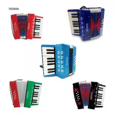 Acordeon Infantil Acordeon Piano 8 Baixos Semiprofissional