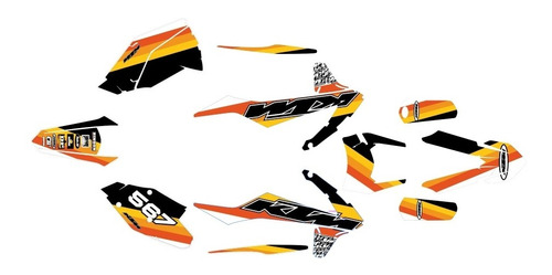 Calcomanias Stickers Ktm Exc Sx 2011-2012 Foto 6