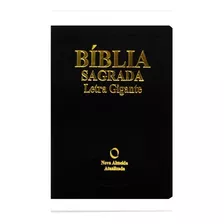 Biblia Sagrada Letra Gigante Naa Preta Com Indice Luxo