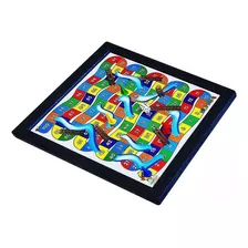 Jogo Ludo Sobe E Desce Tabuleiro Raciocínio 32 X 32 Cm