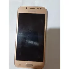 Celular Samsung Galaxy J5 Pró Duo Dourado Quebrado 