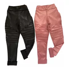 Calça Infantil Feminina Cirrê Tratorada Blogueira Kit 2 Peça