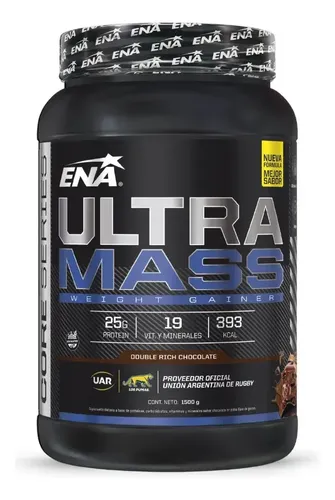 Proteina Ena Super Ultra Mass Chocolate X 1500 Gr En Polvo