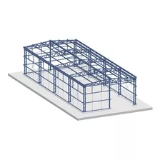 Projeto De Galpão 10 X 24 Em Estrutura Metálica