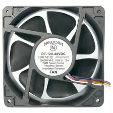 Miniventilador 120x120x38 48v Nework Corrente Continua Fan