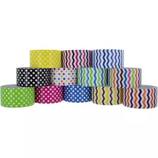 Cinta Adhesiva Resistente Rampro Chevron & Polka Dot Styles 