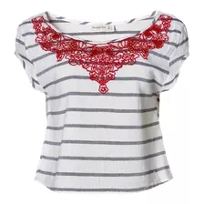 Camiseta Feminina Abercrombie & Fitch Yema Original Eua