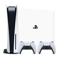 Sony Playstation 5 825gb Extra Dualsense Wireless Controller Bundle Cor Branco E Preto