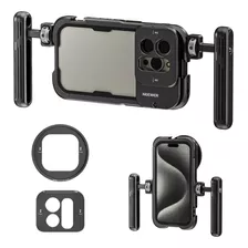 Neewer Jaula + Grip + Filtro Adaptador Para iPhone 15 Pro 