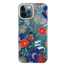 Funda Baisrke Para iPhone 12/12 Pro Red Blue Blossom