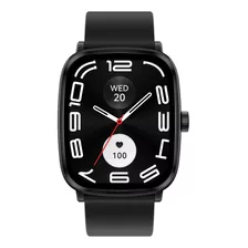 Haylou Rs5 Smartwatch 2.01 Amoled Screen Hd Bluetooth Call Voice Assistant Smartwatch Esportivo Com Função Sos À Prova D'água E Com Duas Alças, Ls19, Preto