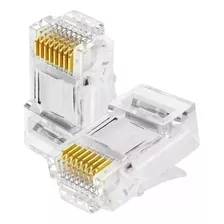 Conector Ficha Rj45 X2 Unidades Cat5e - Otec