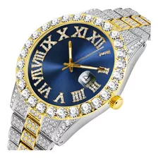  Reloj Dama De Lujo Acero Inoxidable Y Diamante Zirconia Aaa