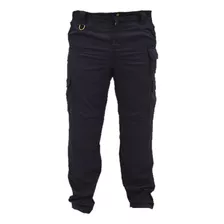 Pantalon Tactico Azul Gcm 8 Bolsillos Antidesgarro Uniforme