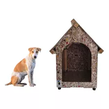 Casinha Cachorro Reciclável Casa N°5 Pet Ecologica Cor Nude Desenho Liso