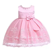 Vestido Festa Infantil Luxo Princesa Rosa Alta Qualidade
