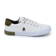 Tênis Infantil Masculino Black Horse Branco/militar - 9171