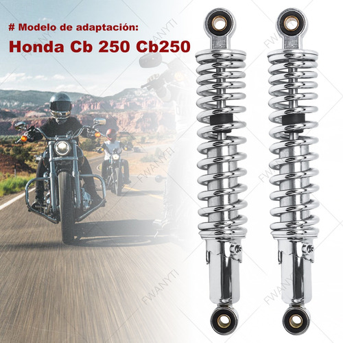 Par Amortiguador Trasero Para Moto Honda Cb250 1991-2008 Foto 5