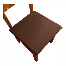 Kit 4 Almofadas Assento De Cadeira Quadrada 38cm Impermeável
