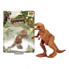 Boneco Dinossauro A Corda Tiranossauro Rex Cores Variadas