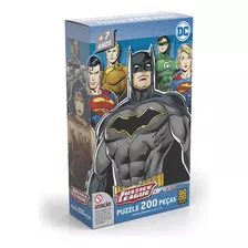 Puzzle 200 Peças Liga Da Justiça Grow