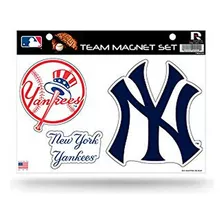 Accesorio Deportivo - Mlb New York Yankees Set De Imanes.