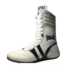 Tenis De Box Profesionales Originales Bota Blanca Everlast