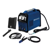 Soldadora Inverter 160 Amp Bivoltaje 110 - 220 V Toolcraft Color Azul